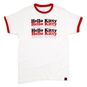 Hello Kitty Sanrio Original Logo Ringer Tee